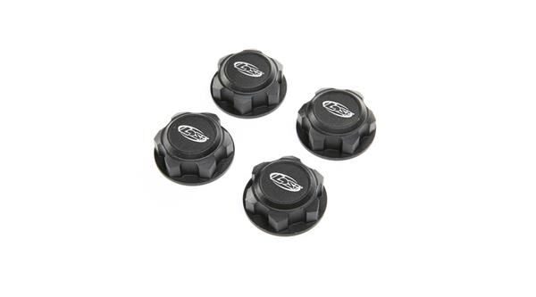 LOSI Ersatzteil Wheel Nut, Captured, Black (4) DBXL-E 2.0 / LOS352009