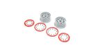 LOSI Ersatzteil Wheels, Silver, Red Bead Lock (2) DBXL-E 2.0 / LOS45033