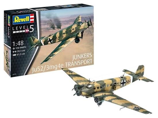 Revell Plastikmodellbausatz Junkers Ju52/3mg4e Transport / 03918