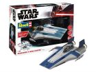 Revell Plastikmodellbausatz "Die letzten Jedi" Resistance A-wing Fighter, blau / 06773