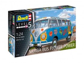 Revell Plastikmodellbausatz VW T1 Samba Bus Flower Power...