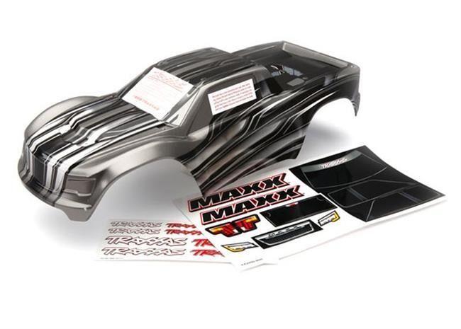 TRAXXAS Karo Maxx ProGraphix Muster unlackiert + Decal Sheet / TRX8911X