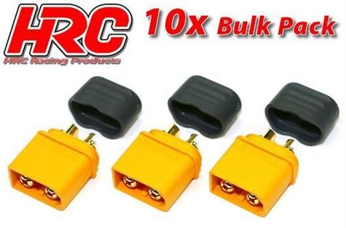 HRC Racing Stecker Gold XT60 mit Kappe männchen (10 Stk.) HRC9094PB