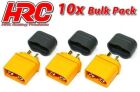 HRC Racing Stecker Gold XT60 mit Kappe männchen (10 Stk.) HRC9094PB
