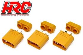 HRC Racing Stecker Gold XT90 mit Kappe männchen (3...