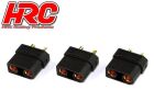 HRC Racing Stecker Gold XT90 SCHWARZ weibchen (3 Stk.) HRC9097KA