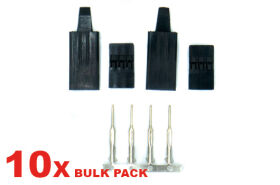 HRC Racing Stecker Gold Servo JR Buchse mit Clip (10...