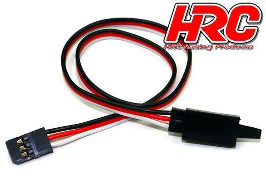 HRC Racing Servo Verlängerungs Kabel mit Clip Männchen/Weibchen UNI (FUT) typ 30cm Länge HRC9232CL