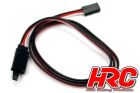 HRC Racing Servo Verlängerungs Kabel mit Clip Männchen/Weibchen UNI (FUT) typ 80cm Länge HRC9236CL