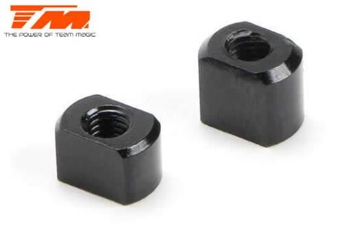 Team Magic Ersatzteil E4RS4 Aluminium 7075 Zentral Akkustopper (2 Stk.) TM507604BK