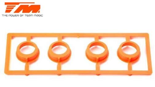 Team Magic Ersatzteil E4RS4 Exzentrisch Riemenspanner Orange (4 Stk.) TM507605