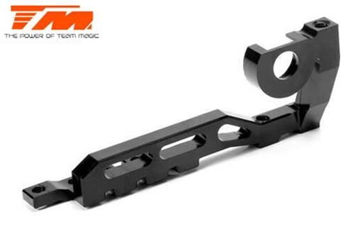 Team Magic Ersatzteil E4RS4 Aluminium 7075 Einstückige Motorhalter Schwarz TM507606BK