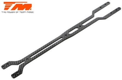 Team Magic Ersatzteil E4RS4 Oberdeck Kohlefaser Symetric Flex 2.0mm TM507617