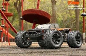 Team Magic Auto 1/10 Monster Truck Elektrisch 4WD RTR Brushless Wasserdicht E5 Silber / TM510001S