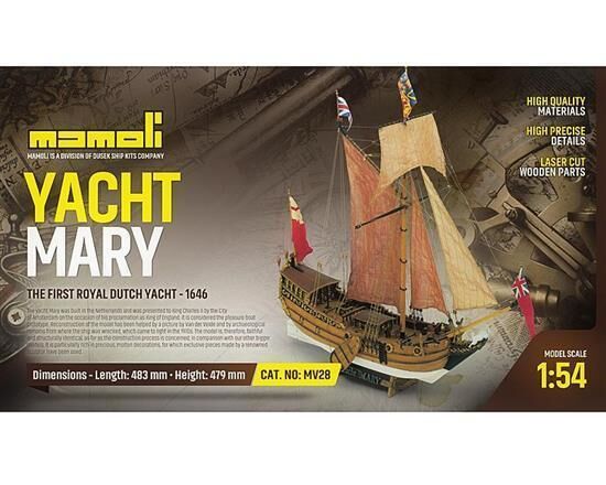 Mamoli Yacht Mary Standmodell Bausatz 1:54 / 21728