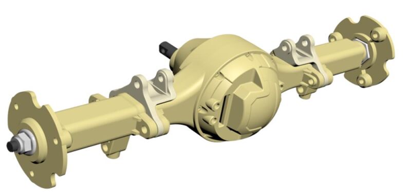 Amewi Hinterachse komplett montiert für 8x8 Truck sand / 011-T004