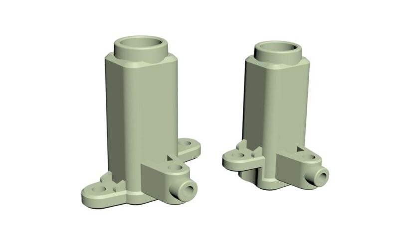 Amewi Achsverbindungssockel L & R für 8x8 Truck grün / 011-T043G