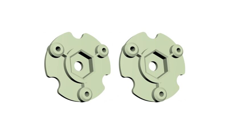 Amewi Radnabe 2 Stück für 8x8 Truck grün / 011-T047G