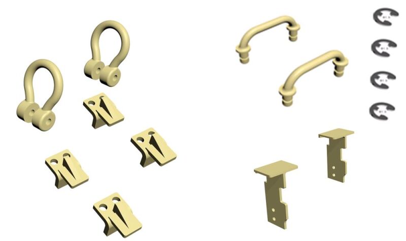 Amewi Anbauteile sand für 8x8 Truck / 011-T052