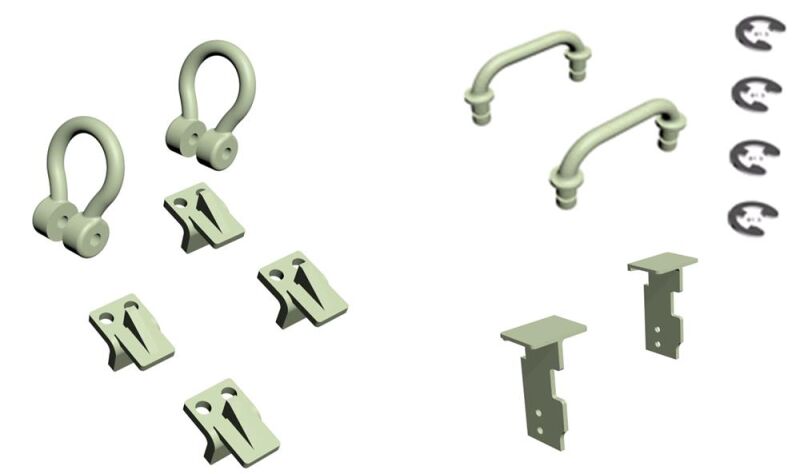 Amewi Anbauteile grün für 8x8 Truck / 011-T052G