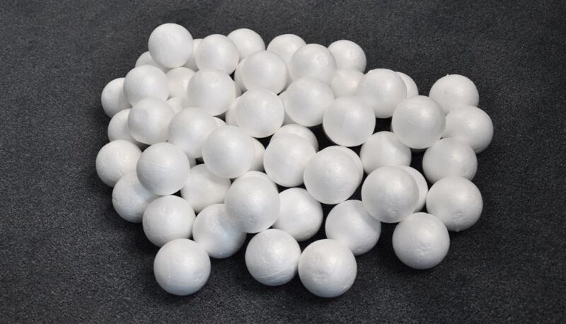 Amewi Bastel Styroporkugel 6cm 60 Kugeln im Karton / 301029