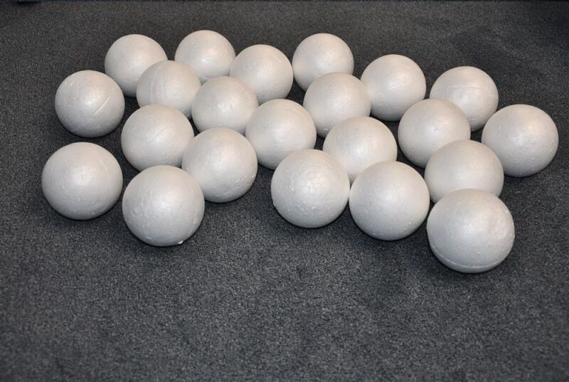 Amewi Bastel Styroporkugel 8cm 20 Kugel im Karton / 301031