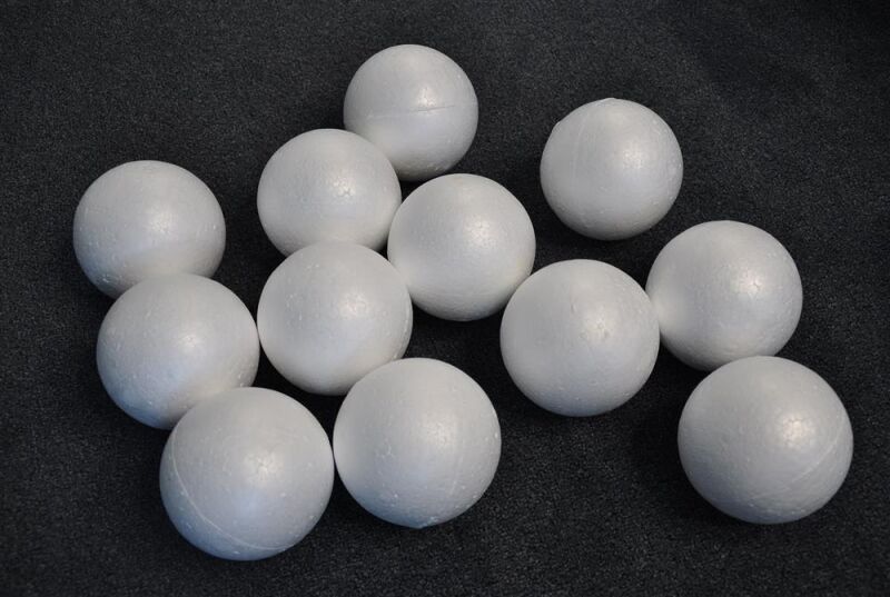 Amewi Bastel Styroporkugel 10cm 12 Kugeln im Karton / 301032