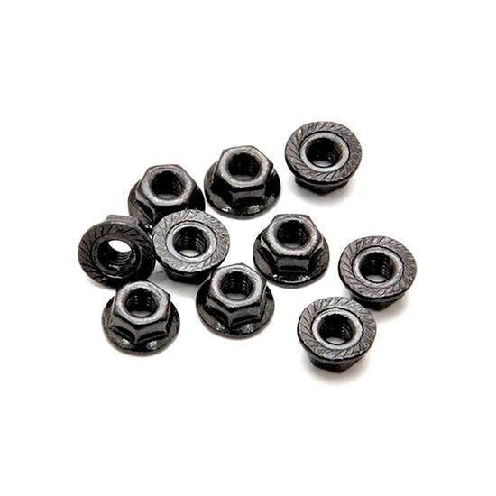 HoBao FLANGE NYLON NUT M3, 10pcs / H39006