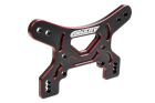 Team Corally Shock Tower Front 3mm Alu 7075 Hard Anodized Black/Red 1 pc / C-00140-167