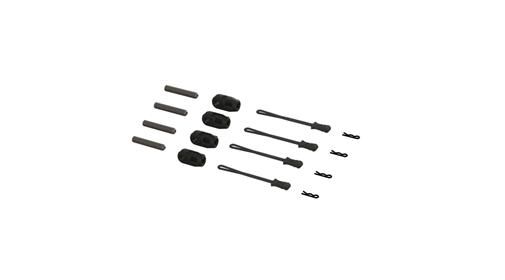 Arrma Ersatzteil Brace Rod Ends W/Pins And Retainers (4) / ARA320477