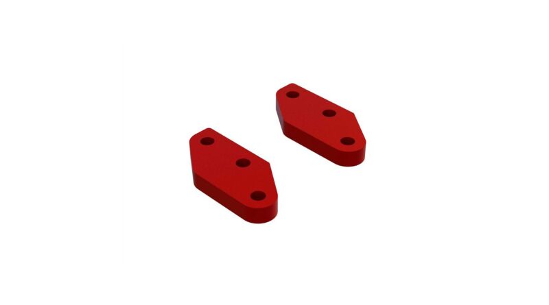ARRMA Lenkung Platte Aluminium A (rot) (Paar) / ARA340158