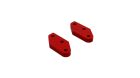 ARRMA Lenkung Platte Aluminium A (rot) (Paar) / ARA340158