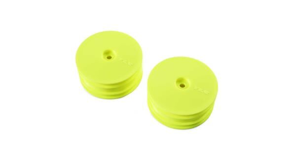 TLR / Team Losi Racing Ersatzteil Front Wheel, Yellow (2) 22X-4 / TLR43021