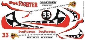 Multiplex / Hitec RC Dekorbogen Racer DogFighter / 724582