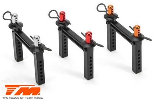 Team Magic Tuningteil E5 Karosseriehalter aus Aluminium Orange / TM510142O