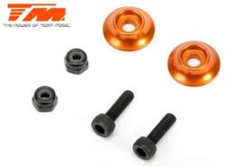 Team Magic Option Part E5 Aluminium hinten Wing Buttons...