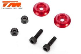 Team Magic Option Part E5 Aluminium hinten Wing Buttons...
