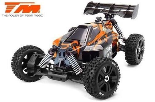 Team Magic Auto 1/8 4WD Buggy RTR 2250kv Brushless Motor 6S Wasserdicht B8ER Orange/Schwarz / TM560011EH6