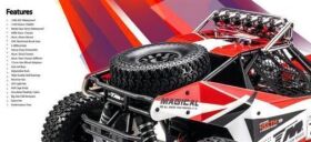 Team Magic Auto 1/8 4WD Desert Truck RTR 2500kv Brushless Motor Wasserdicht 4SETH Rot/Schwarz / TM560016R