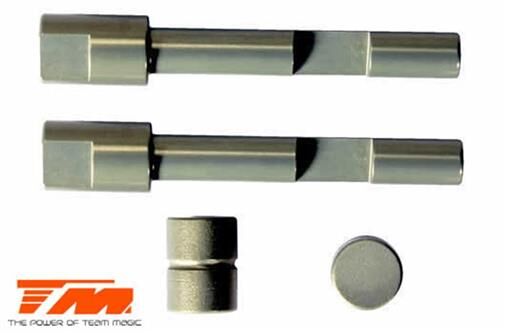 Team Magic Ersatzteil M8JS/JR Aluminium 7075 gehärtet Bremsexcenter und Büchsen (2 Stk.) / TM560164