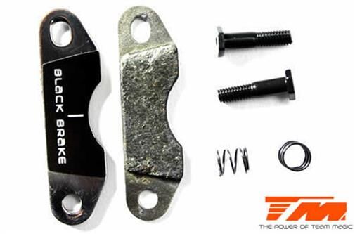 Team Magic Ersatzteil M8 Racing Bremsbeläges (Geklebt auf Bremsplatten) (2 Stk.) / TM560166