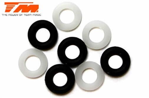 Team Magic Ersatzteil M8JS/JR Dampfer O-ring und Scheiben (4 Stk.) / TM560192