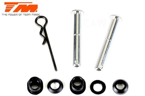 Team Magic Ersatzteil M8JS/JR Heckspoilerhalter Satz / TM560218