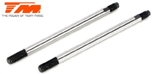 Team Magic Ersatzteil M8JS/JR Dampferachse Stahl 4x65.4mm hinten (2 Stk.) / TM560269