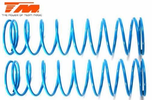 Team Magic Ersatzteil 75mm Lang Stossdämpferfeder (1.5mm) Blau (2 Stk.) / TM560524