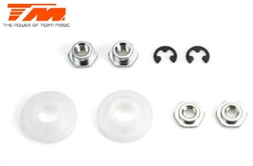 Team Magic Ersatzteil M8JS/JR Stossdämpfer Kolben 1.5mm x 3 (2 Stk.) / TM560555
