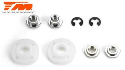 Team Magic Ersatzteil M8JS/JR Stossdämpfer Kolben 1.5mm x 4 (2 Stk.) / TM560556