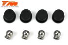 Team Magic Ersatzteil B8RS Gelenkachsenkappen Nylon hinten unten (4 Stk.) / TM561332