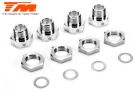 Team Magic Ersatzteil B8ER Radadapter und Muttern Lang (4 Stk.) / TM561468L