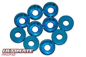 Ultimate Racing Scheiben Konisch Aluminium 3mm Blau (10...